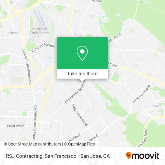 Mapa de RSJ Contracting