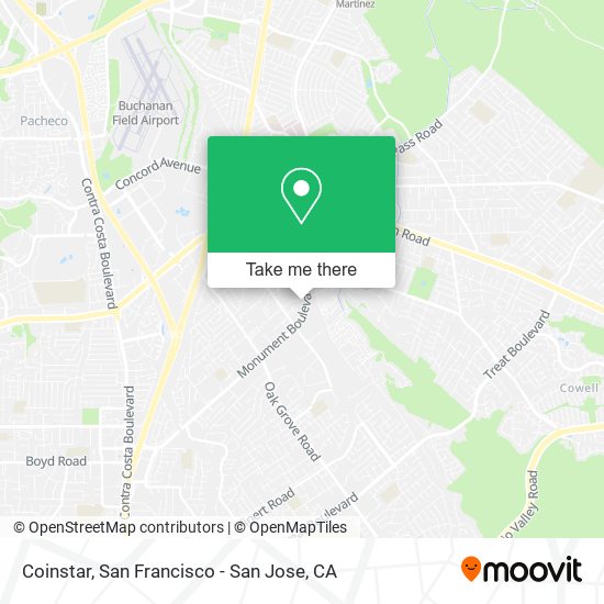 Mapa de Coinstar