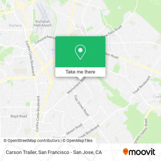 Mapa de Carson Trailer