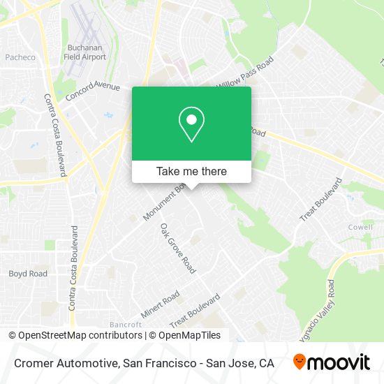 Mapa de Cromer Automotive