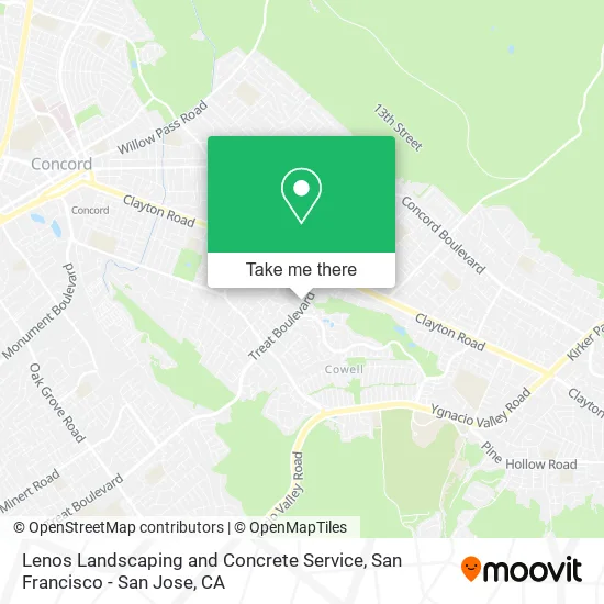 Lenos Landscaping and Concrete Service map