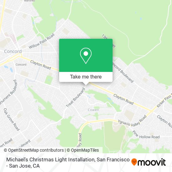 Michael's Christmas Light Installation map