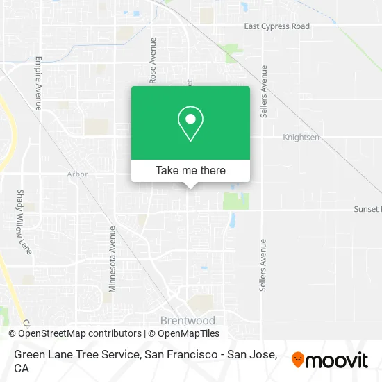 Mapa de Green Lane Tree Service
