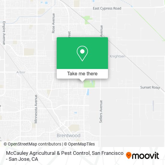Mapa de McCauley Agricultural & Pest Control