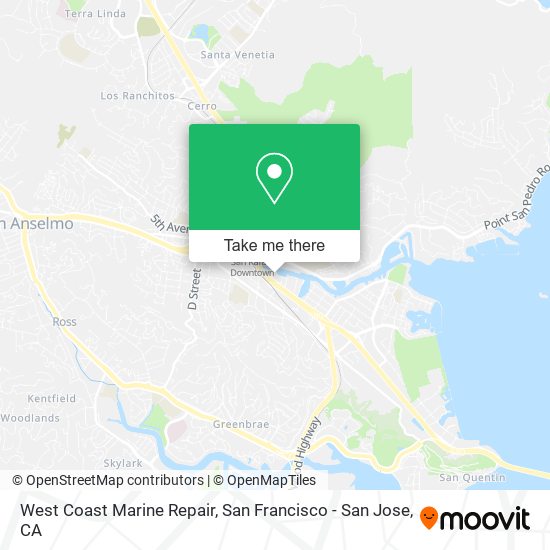 West Coast Marine Repair map