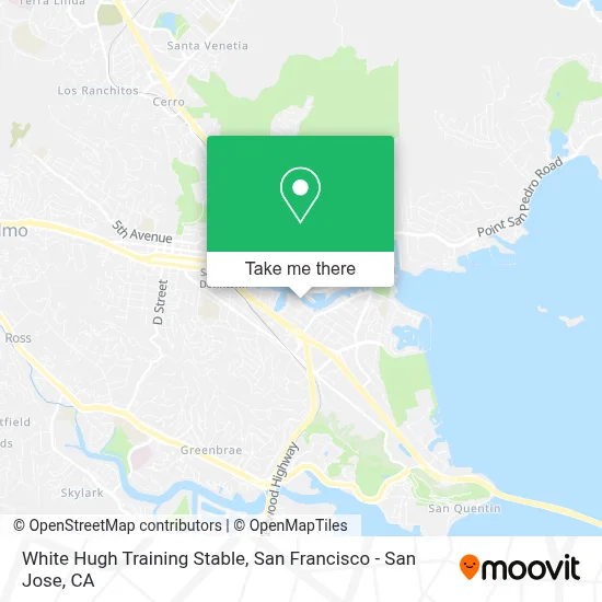 White Hugh Training Stable map