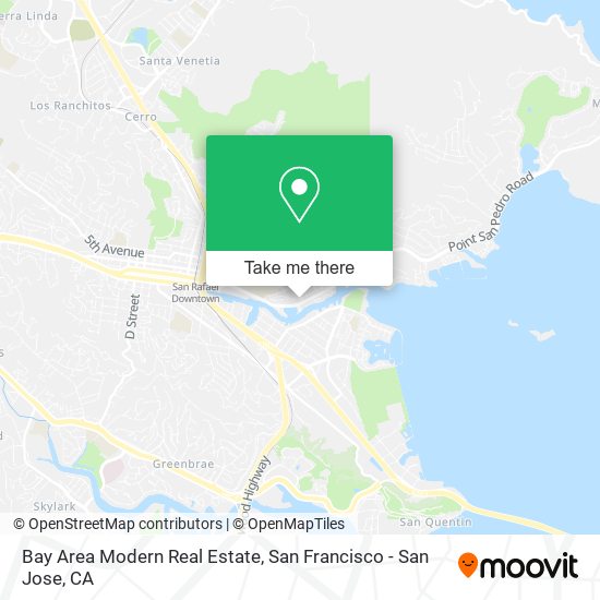 Mapa de Bay Area Modern Real Estate