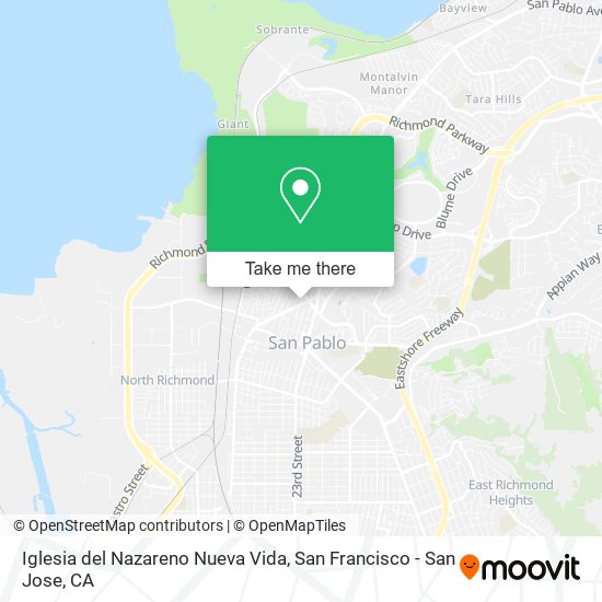 Iglesia del Nazareno Nueva Vida map