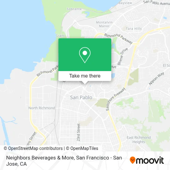 Neighbors Beverages & More map