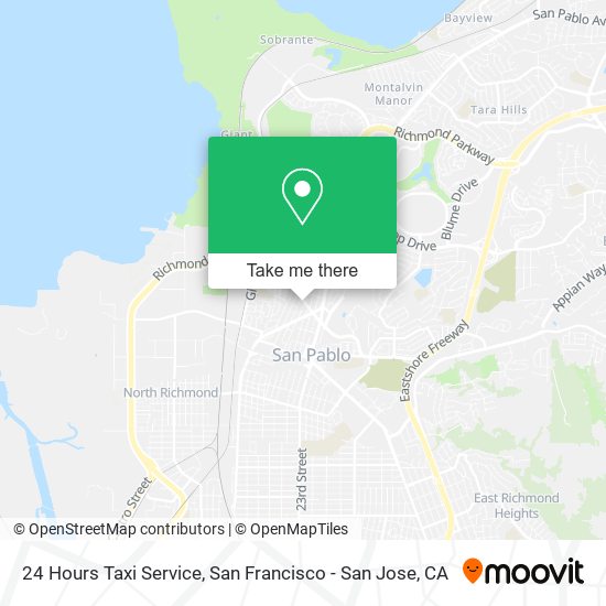 Mapa de 24 Hours Taxi Service