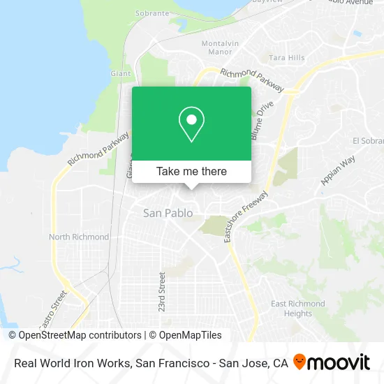 Real World Iron Works map