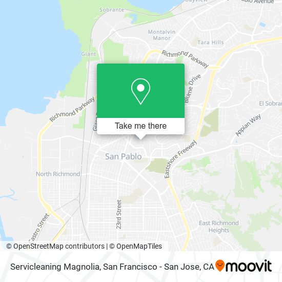 Servicleaning Magnolia map