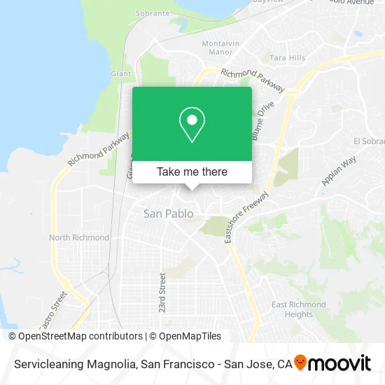 Servicleaning Magnolia map