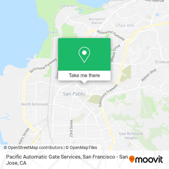 Mapa de Pacific Automatic Gate Services