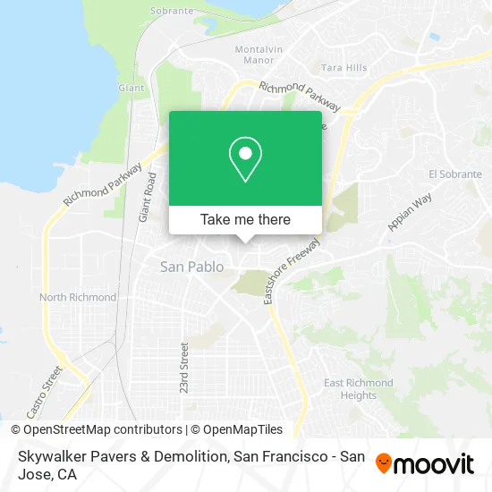 Skywalker Pavers & Demolition map