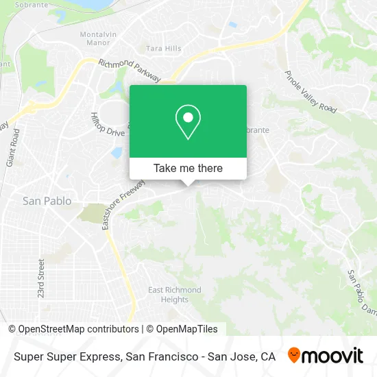 Super Super Express map