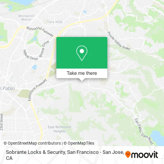 Mapa de Sobrante Locks & Security