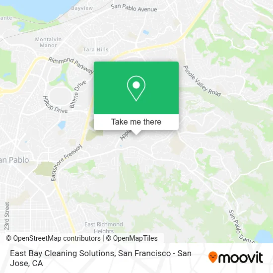 East Bay Cleaning Solutions map