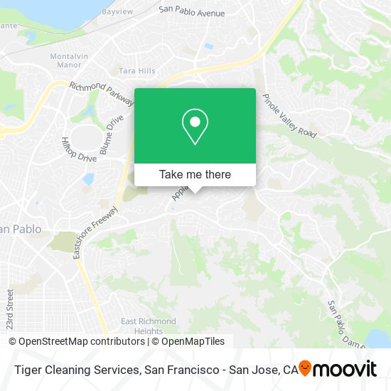 Tiger Cleaning Services map