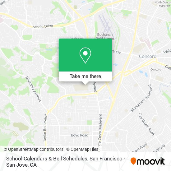 Mapa de School Calendars & Bell Schedules