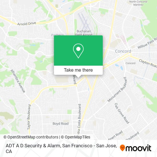 ADT A D Security & Alarm map