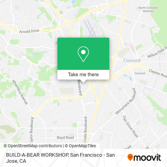 Mapa de BUILD-A-BEAR WORKSHOP
