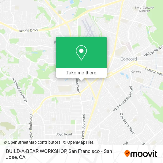 Mapa de BUILD-A-BEAR WORKSHOP