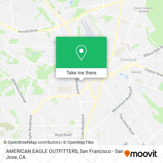 Mapa de AMERICAN EAGLE OUTFITTERS