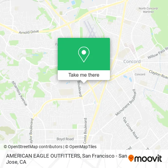 Mapa de AMERICAN EAGLE OUTFITTERS