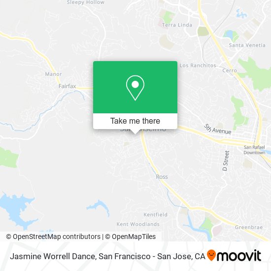 Jasmine Worrell Dance map