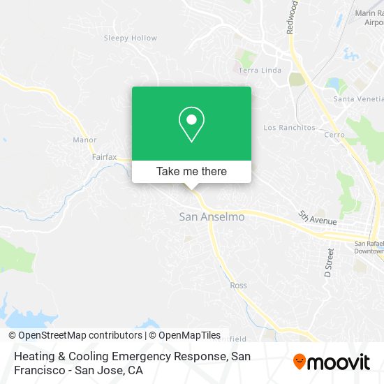 Heating & Cooling Emergency Response map