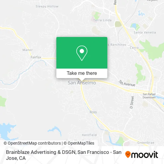 Mapa de Brainblaze Advertising & DSGN