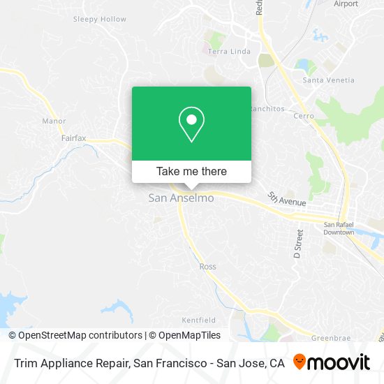 Trim Appliance Repair map