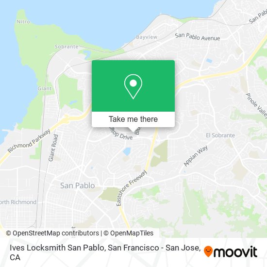 Mapa de Ives Locksmith San Pablo