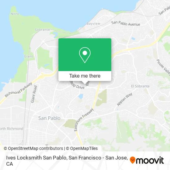 Mapa de Ives Locksmith San Pablo