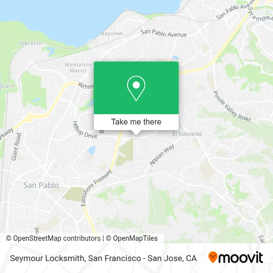 Seymour Locksmith map