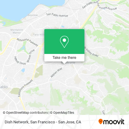 Mapa de Dish Network