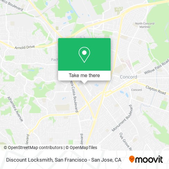 Mapa de Discount Locksmith