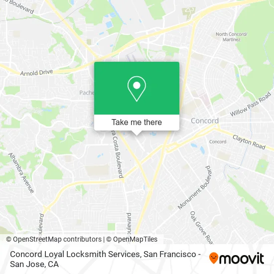 Concord Loyal Locksmith Services map