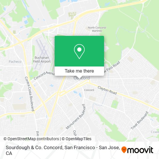 Mapa de Sourdough & Co. Concord