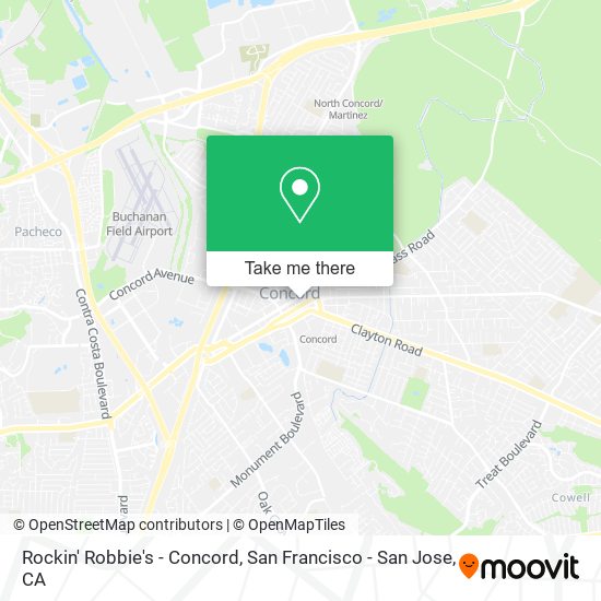 Rockin' Robbie's - Concord map