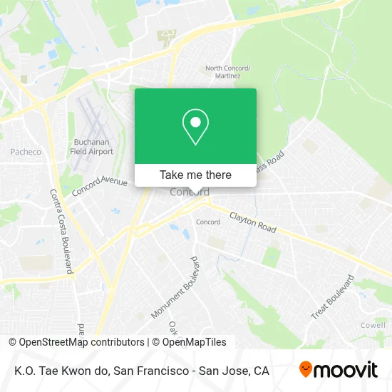 K.O. Tae Kwon do map