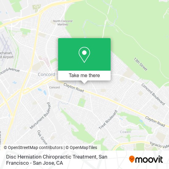 Mapa de Disc Herniation Chiropractic Treatment