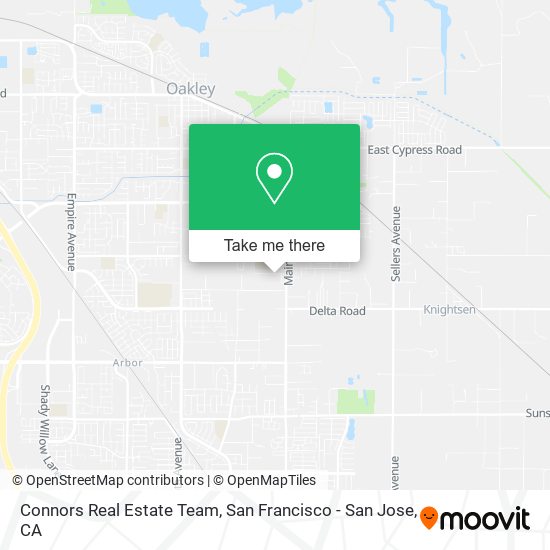 Connors Real Estate Team map