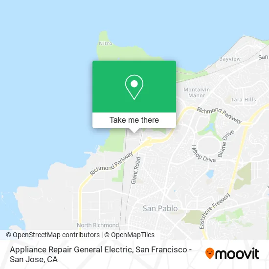 Appliance Repair General Electric map