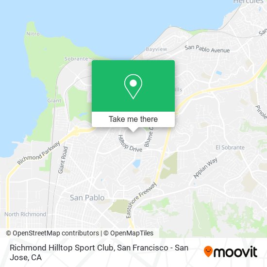 Richmond Hilltop Sport Club map