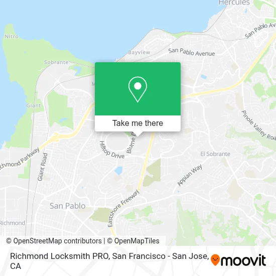 Richmond Locksmith PRO map