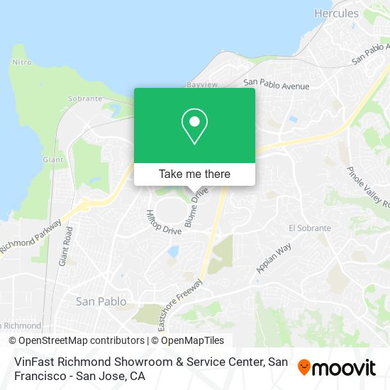 VinFast Richmond Showroom & Service Center map