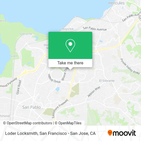 Loder Locksmith map