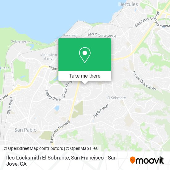 Mapa de Ilco Locksmith El Sobrante